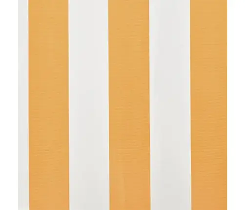 Markīzes Jumts, Saulespuķu Dzeltens, Balts, 4X3 M, (Bez Rāmja) Vidaxl