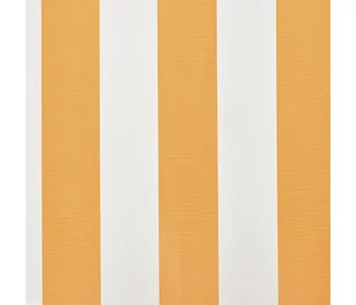 Markīzes Jumts, Saulespuķu Dzeltens, Balts, 6X3 M, (Bez Rāmja) Vidaxl