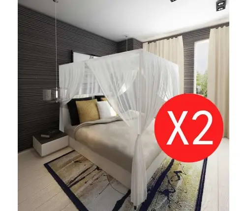 Tinklelis Lovai Nuo Uodų Su Kvadratiniu Laikikliu, 3 Angos, 2 Vnt.