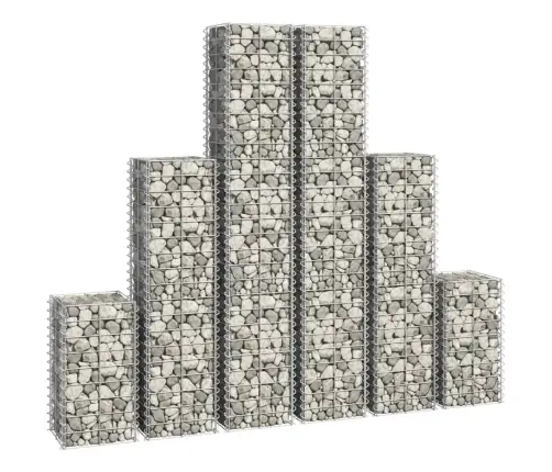 Gabionu Komplekts, 6 Gab., Cinkota Stieple  Vidaxl