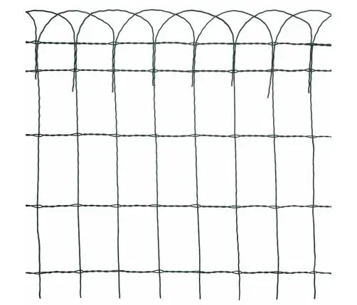 Dārza Nožogojums, Pulverkrāsota Dzelzs, 10X0,65 M Vidaxl