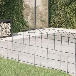 Dārza Nožogojums, Pulverkrāsota Dzelzs, 10X0,65 M Vidaxl