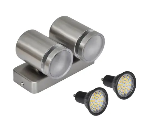 Led Sienas Lampa Ar Sensoru, Nerūsējošs Tērauds, Gaisma Uz Leju