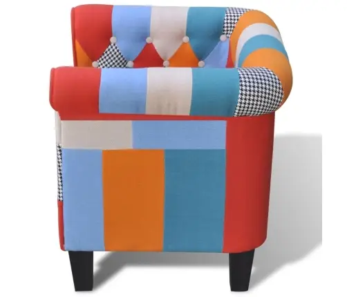 Atpūtas Krēsls Ar Tekstilmozaīkas Apdari  Vidaxl