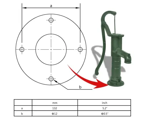 Dārza Ūdens Sūknis Ar Statīvu, Čuguns Vidaxl