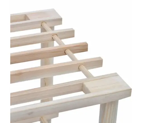 Batų Lentynos, 2Vnt., Eglės Medienos Masyvas, 4 Aukštų