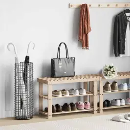 Kaks Ühes Jalatsiriiul Pingiga, Nulupuit