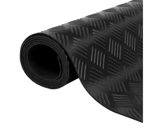 Grīdas Paklājiņš, Gumija, Neslīdošs, 2X1 M, Rūtiņu Raksts