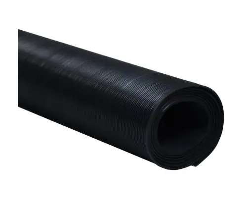 Grīdas Paklājiņš, Gumija, Neslīdošs, 2X1 M, Rievots Raksts