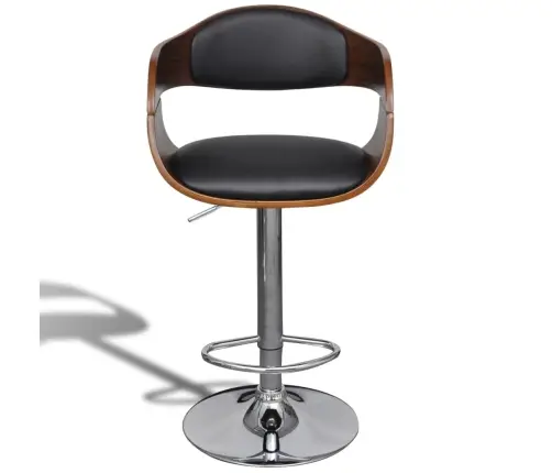 Baro Taburetė, Išlenkta Mediena Ir Dirbtinė Oda