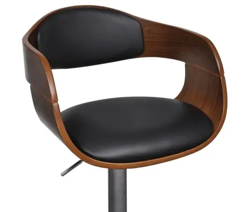 Baro Taburetė, Išlenkta Mediena Ir Dirbtinė Oda