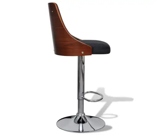 Bāra Krēsli, 2 Gab., Izliekts Koks Un Audums Vidaxl