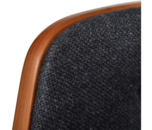 Bāra Krēsli, 2 Gab., Izliekts Koks Un Audums Vidaxl