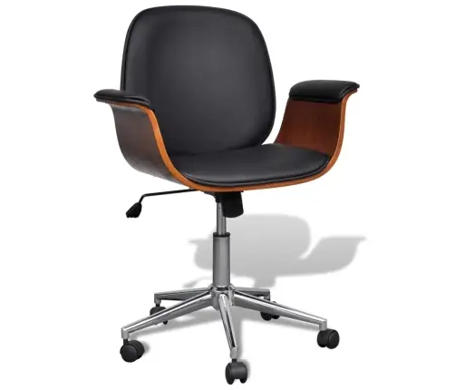 Supamasis Krėslas, Išlenkta Mediena Ir Dirbtinė Oda