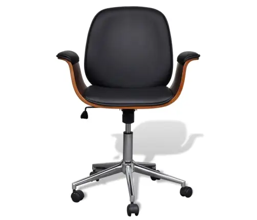 Supamasis Krėslas, Išlenkta Mediena Ir Dirbtinė Oda