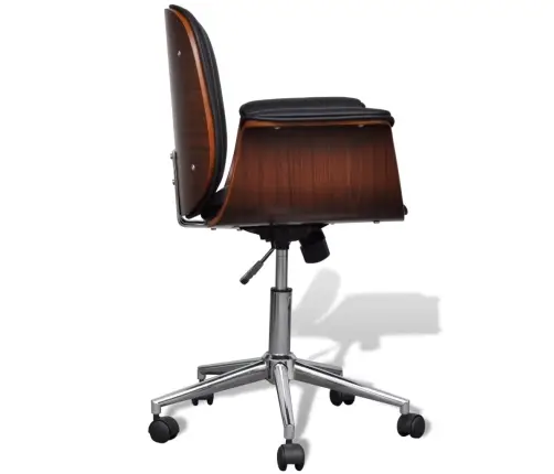 Supamasis Krėslas, Išlenkta Mediena Ir Dirbtinė Oda