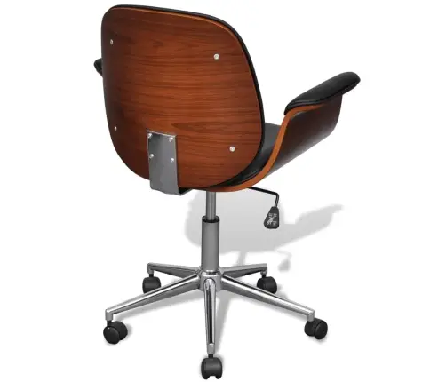 Supamasis Krėslas, Išlenkta Mediena Ir Dirbtinė Oda