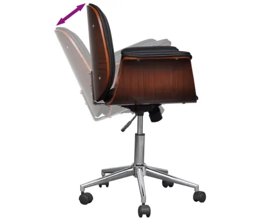 Supamasis Krėslas, Išlenkta Mediena Ir Dirbtinė Oda