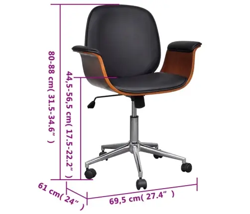 Supamasis Krėslas, Išlenkta Mediena Ir Dirbtinė Oda
