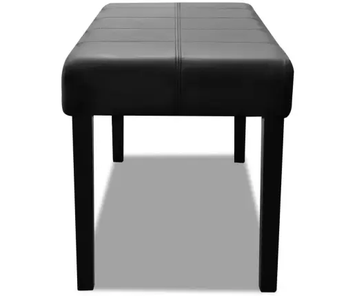 Juodas Kokybiškos Dirbtinės Odos Suoliukas