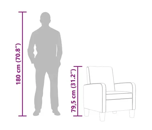 Atpūtas Krēsls, Brūna Mākslīgā Āda Vidaxl