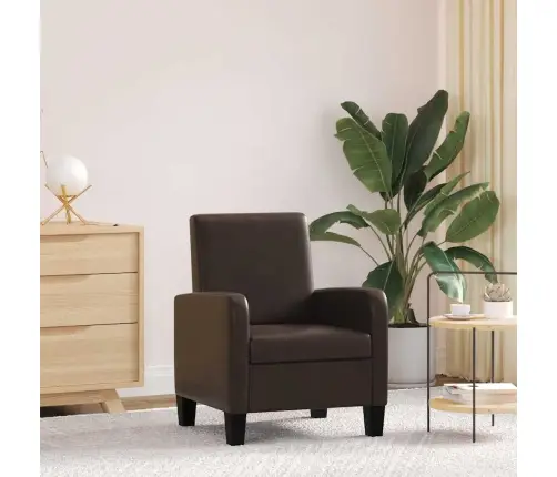 Atpūtas Krēsls, Brūna Mākslīgā Āda Vidaxl