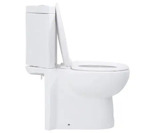 Stūra Tualetes Pods, Balta Keramika Vidaxl