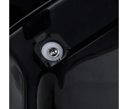 Stūra Tualetes Pods, Melna Keramika Vidaxl