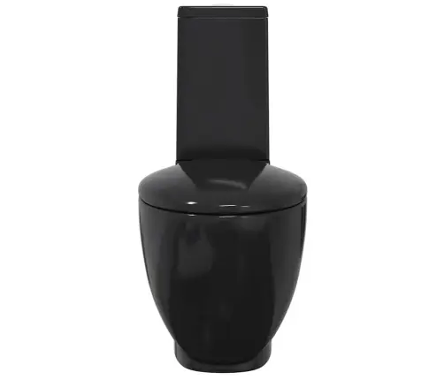 Keraamiline Ümar Wc Pott Alumise Veevooluga, Must