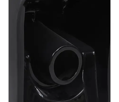 Keraamiline Ümar Wc Pott Alumise Veevooluga, Must