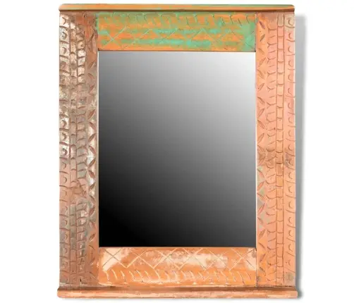 Pārstrādāta Koka Vannas Istabas Skapītis Ar Spoguli