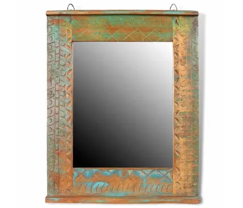 Pārstrādāta Koka Vannas Istabas Skapītis Ar Spoguli