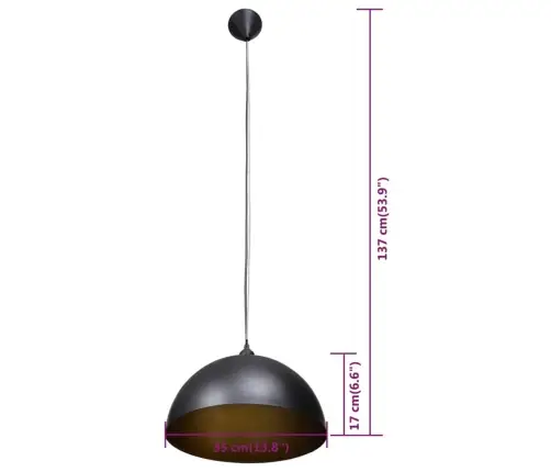 Laelambid 2 Tk, Reguleeritav Kõrgus, Poolkera, Must