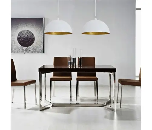 Lub. Šviestuvai, 2Vnt., Regul. Aukščio, Pusiau Sferiniai, Balt.