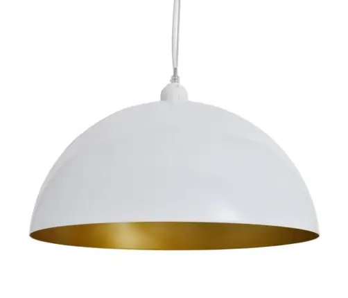 Lub. Šviestuvai, 2Vnt., Regul. Aukščio, Pusiau Sferiniai, Balt.