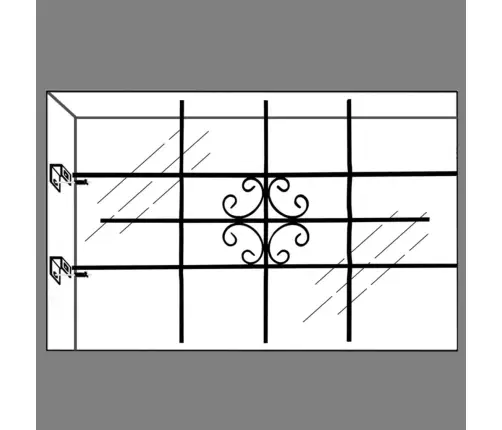 Tērauda Logu Reste 69 X 114 Cm