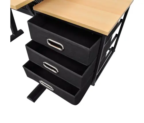 Rasēšanas / Zīmēšanas Galds Ar Krēslu Un 3 Atvilktnēm