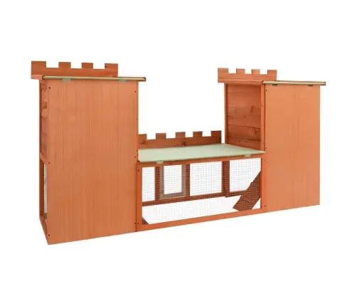 Lauko Narvelis Triušiams, Didelis, Dvivietis, Medinis