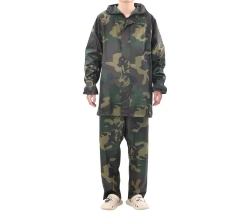 Meeste Vihmaülikond Kapuutsiga, Kaitsevärvi Xl