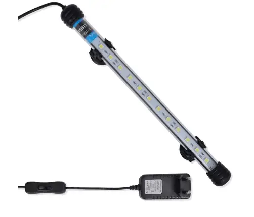 Akvārija Led Lampa, 28 Cm, Balta