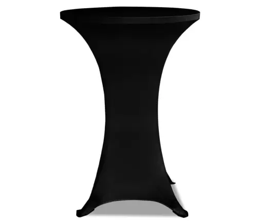 Melns, Elastīgs Galdauts Stāvgaldiem 80 Cm 2 Gab.