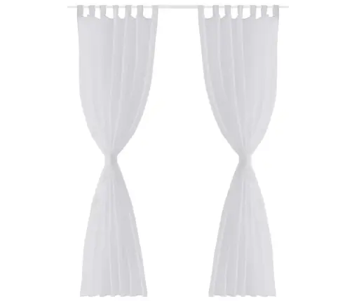 Valge Päevakardin 140 X 175 Cm 2 Tk
