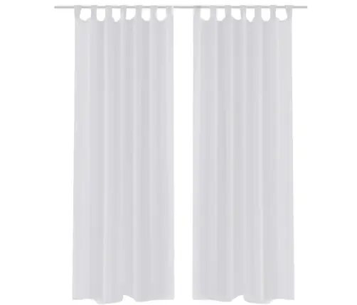 Valge Päevakardin 140 X 225 Cm 2 Tk