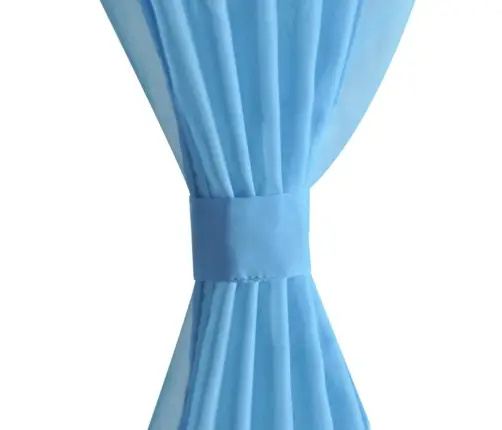 Permatomos Turkio Spalvos Užuolaidos, 140 X 175 cm 2 Vnt.