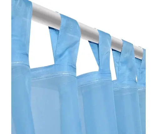 Permatomos Turkio Spalvos Užuolaidos, 140 X 175 cm 2 Vnt.