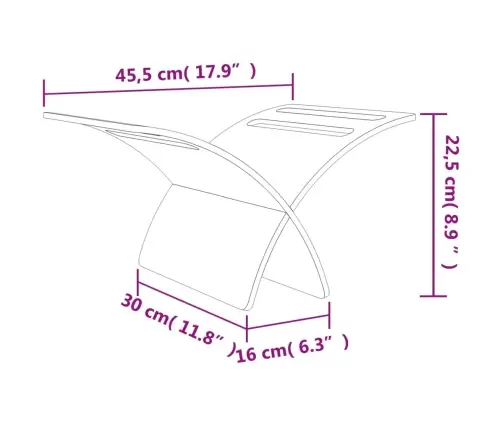 Žurnālu Turētājs, Brūns Koks  Vidaxl