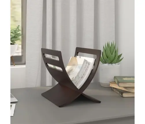 Žurnālu Turētājs, Brūns Koks  Vidaxl