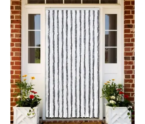 Užuolaida Nuo Vabzdžių, Pilka Ir Balta, 100X220 cm Šenilis