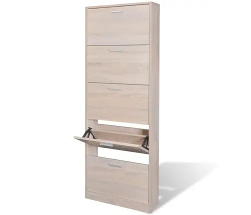 Apavu Plaukts, 5 Nodalījumi, Ozolkoka Krāsa Vidaxl