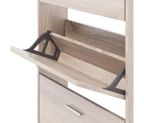 Apavu Plaukts, 5 Nodalījumi, Ozolkoka Krāsa Vidaxl